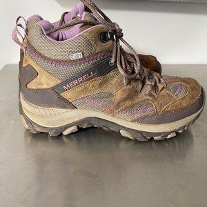 Merrell Pioneer Trail Mid Top Hiking Boots Shoes Womens Size 7 1632346